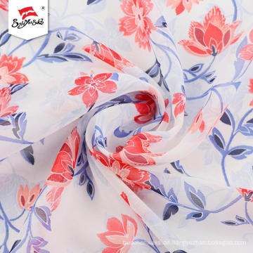 Modischer Blumen-Chiffon-bedruckter Stoff für Kleid